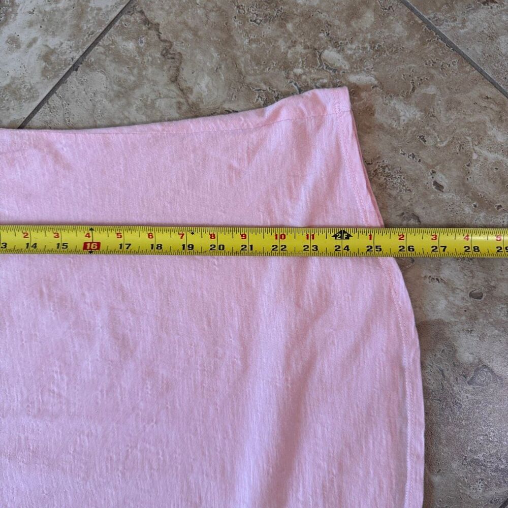Sundance Crochet Lace Long Sleeve Shirt Womens XL Solid Pink Cotton Basic Boho - Picture 9 of 9